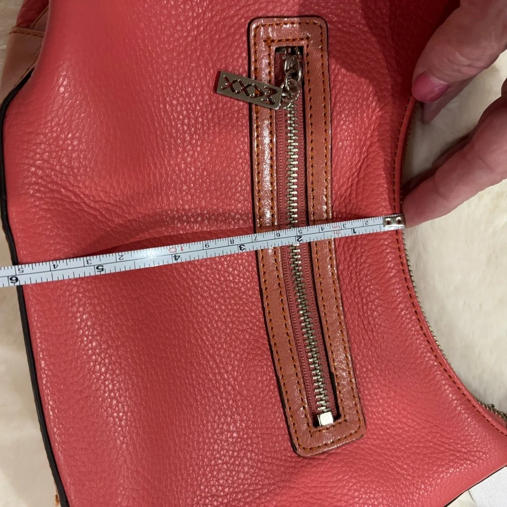 Maxx New York Coral Leather Hobo Bag